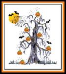 Ghost Pumpkin Tree Card